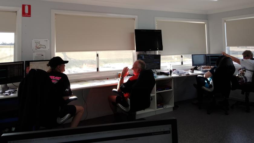 GP Timers team in the Morgan Park Raceway Timing Room